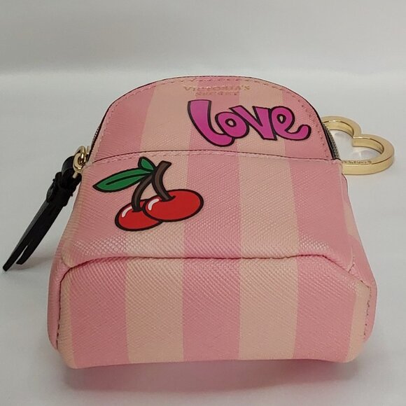 VICTORIA'S SECRET MICRO GRAFFITI BAG KEYCHAIN HEART CHARM LIMITED-EDITION - Picture 7 of 16